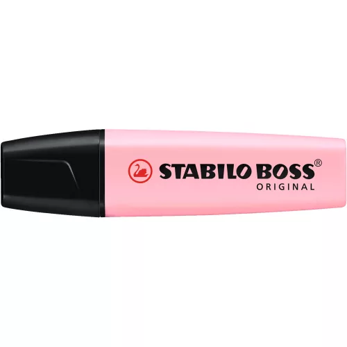 Szövegkiemelő 2-5mm, vágott hegyű, STABILO Boss original Pastel pink