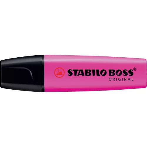 Szövegkiemelő 2-5mm, vágott hegyű, STABILO Boss original pink