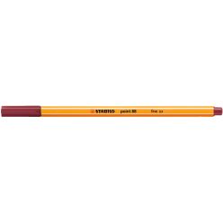 Rostirón, tűfilc 0,4mm, STABILO Point 88 bordó