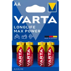 Elem AA ceruza LR06 Longlife Max Power 4 db/csomag, Varta
