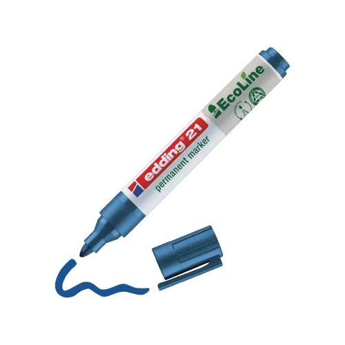 Alkoholos marker 1,5-3mm, Edding 21 EcoLine kék