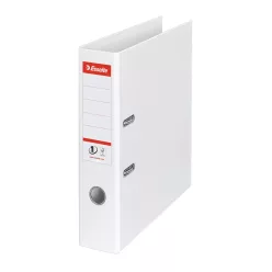   Iratrendező A4, 7,5cm, PP élvédő sínnel, Esselte Standard Vivida fehér