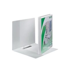   Gyűrűskönyv panorámás A4, Maxi 3cm, 2 gyűrű, O alakú, PP Leitz fehér