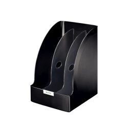   Iratpapucs 20,5cm, műanyag, elválasztókkal Leitz Plus Jumbo fekete