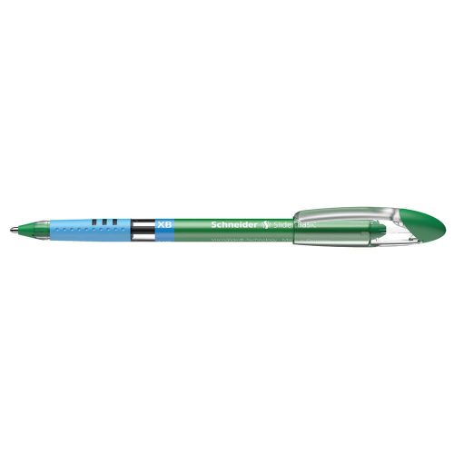 Golyóstoll 0,7mm, kupakos Schneider Slider Basic XB, írásszín zöld