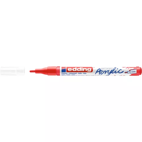 Akril marker 1-2mm, Edding 5300 piros