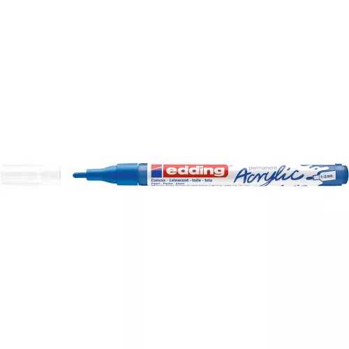 Akril marker 1-2mm, Edding 5300 kék