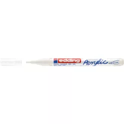 Akril marker 1-2mm, Edding 5300 fehér