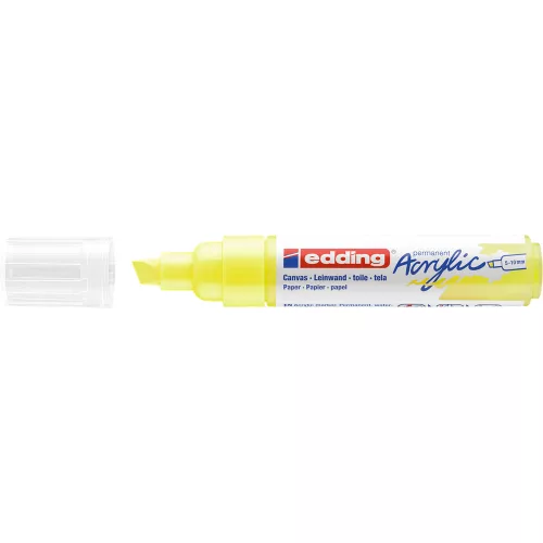 Akril marker 5-10mm, Edding 5000 neon citromsárga 