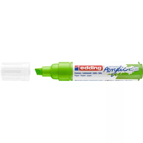 Akril marker 5-10mm, Edding 5000 sárgászöld 