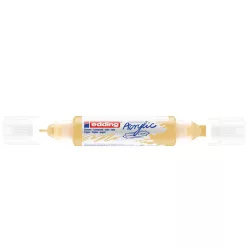   Akril marker 2-3mm, és 5-10mm, 3D kétvégű Edding 5400 pasztell citromsárga