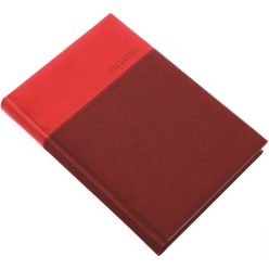   Határidőnapló Lux A/5, napi fehér lapokkal piros Realsystem 2026.