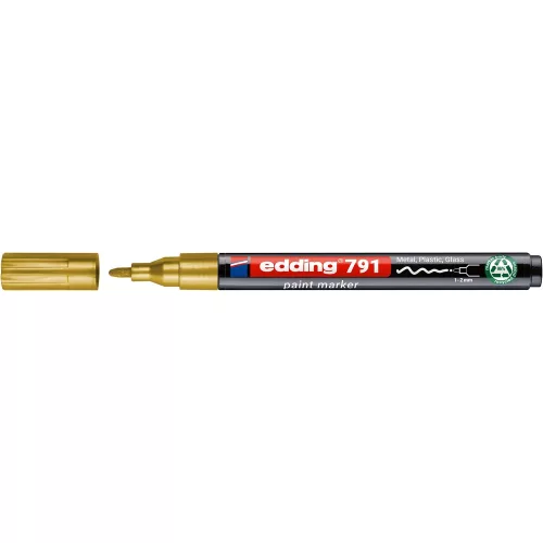 Lakkmarker 1-2mm, kerek Edding 791 arany
