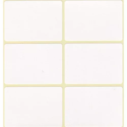 Etikett címke, 35x50mm, 10 lap, 6 címke/lap