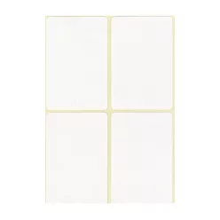 Etikett címke, 45x70mm, 15 lap, 4 címke/lap