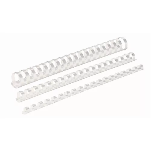 Spirál műanyag, 38mm, 281-340lap, 50 db/doboz, Fellowes® fehér