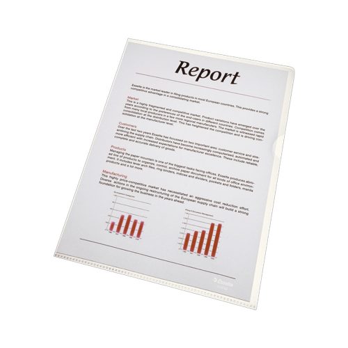 Genotherm 'L' A4, 75 micron víztiszta 54810 100 db/csomag, Esselte