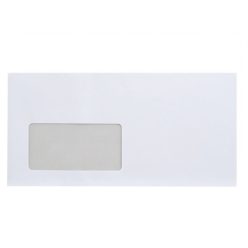   Boríték LA4 szilikonos bélésnyomott bal ablak 45x90mm 110×220mm B20A15 Bluering® fehér