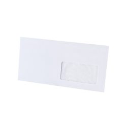   Boríték LA4 szilikonos bélésnyomott jobb ablak 45x90mm 110×220mm J20A15 Bluering® fehér