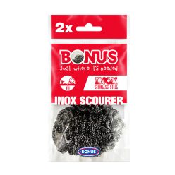   Fém dörzsi spriál 2 db/csomag Bonus Inox_B088 fémsúroló