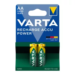   Elem tölthető akku AA ceruza 2600 mAH Power 2 db/csomag, Varta
