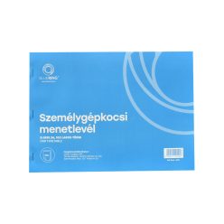   Személygépkocsi menetlevél 100lap,os A4, fekvő személygépkocsi D.GEPJ.36 Bluering®