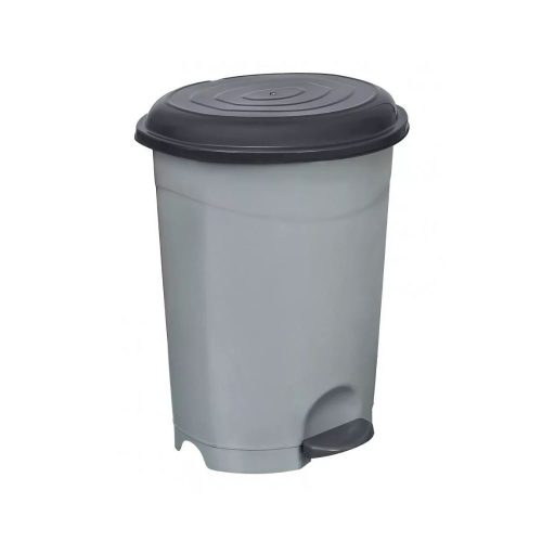 Szemetes kuka pedálos műanyag 12 literes szürke UP126