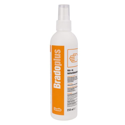 Kéz- és bőrfertőtlenítő pumpás 250 ml BradoPlus