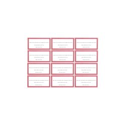 Füzetcímke ZÁTONYI 12db-os egyszínű 20 ív/csomag