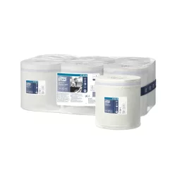   Kéztörlő 1 rétegű tekercses átmérő: 19,5 cm 857 lap/300 m/tekercs 6 tekercs/karton Reflex midi M4 Tork_473242 fehér