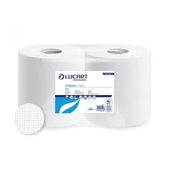   Kéztörlő 3 rétegű tekercses 100 % cellulóz 2 tekercs/karton Strong 3.500 Lucart_851318J hófehér