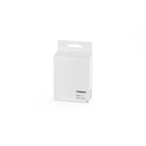 Feliratozógép szalag Brother TZE651 24mmx8m ECO fekete/sárga