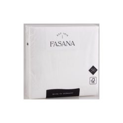   Szalvéta 3 rétegű 1/4 hajtás lapméret: 33 x 33 cm 50 db/csomag Fasana Lunch fehér