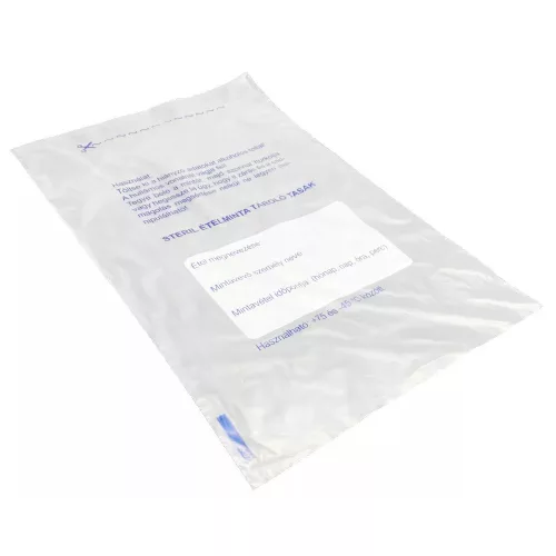 Ételmintás tasak 22,5 x 35 cm feliratos 1000 db/csomag