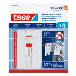   Akasztószög öntapadós, állítható sima felületekhez 4 kg teherbírás 2 darab/bliszter Tesa Powerstrips