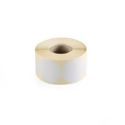   Etikett címke, 40mm, körcímke tekercses 1000 db/tekercs fehér