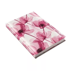   Tanítói zsebkönyv A5, műbőr 145mmx205mm, fehér lapokkal szirmok 2026/2027 Realsystem