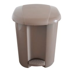 Szemetes kuka pedálos műanyag 17 literes, barna