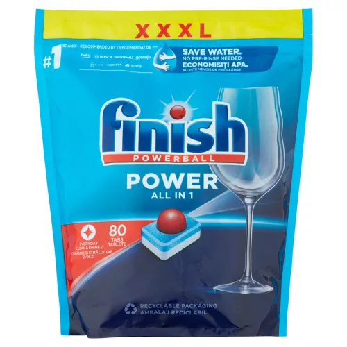 Mosogatógép tabletta 80 db/doboz Finish Power All in Max Regular