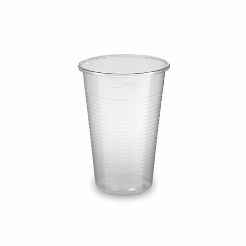 Pohár 2 dl műanyag 100 db/csomag átlátszó