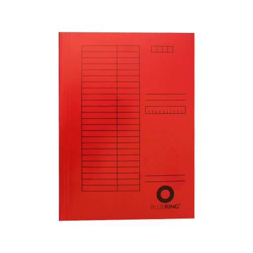 Iratgyűjtő, táblázatos pólyás dosszié A4, 230g. karton Bluering® piros
