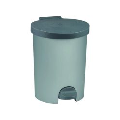   Szemetes kuka pedálos műanyag 15 literes kivehető tartállyal Curver ezüst/fekete