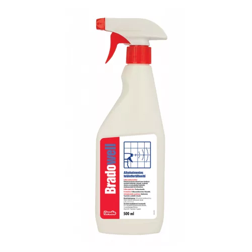 Felületfertőtlenítő antibakteriális tisztító folyadék szórófejes 500 ml Bradowell