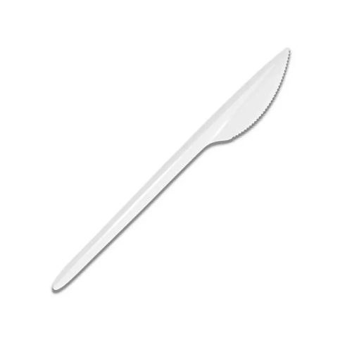 Kés műanyag újrahasználható 50 db/csomag fehér
