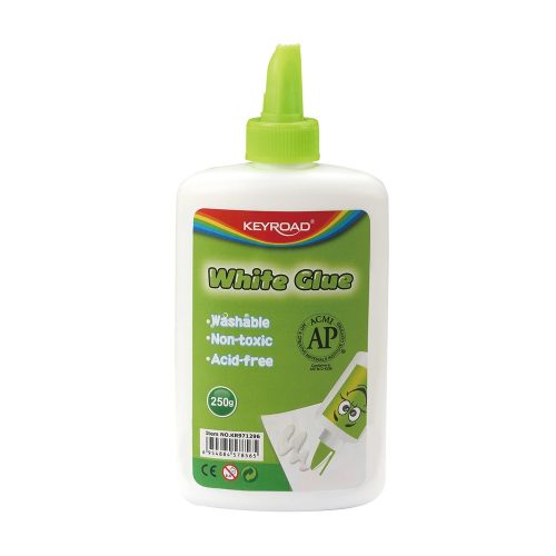 Ragasztó, folyékony 250 g, Keyroad fehér