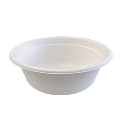   Tányér leveses 750 ml komposztálható cukornád 50 db/csomag natúr