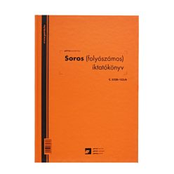   Soros iktatókönyv keményfedeles (folyószámos) A4, álló 100lap, C.5230-152/A