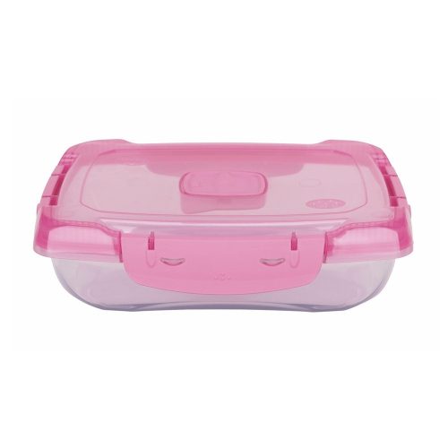 Ételtároló doboz 0,7 literes csatos és szelepes mikrós-fagyasztós_lányos színek