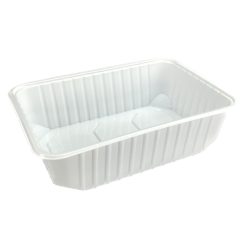   Elviteles doboz - szögletes alj PP 750 ml 50 db/csomag fehér