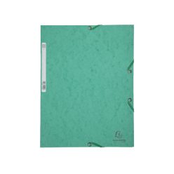 Gumis mappa karton  prespán A/4 Exacompta zöld